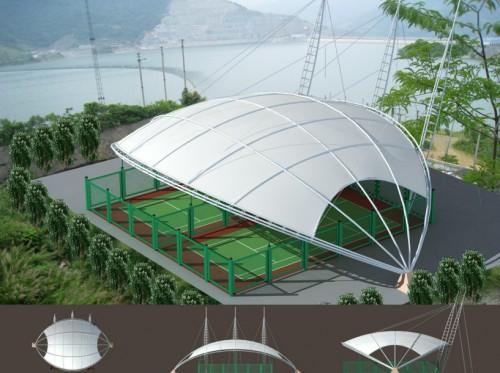 定制膜结构屋顶 房顶膜结构雨棚工程 房屋天井膜结构工程设计安